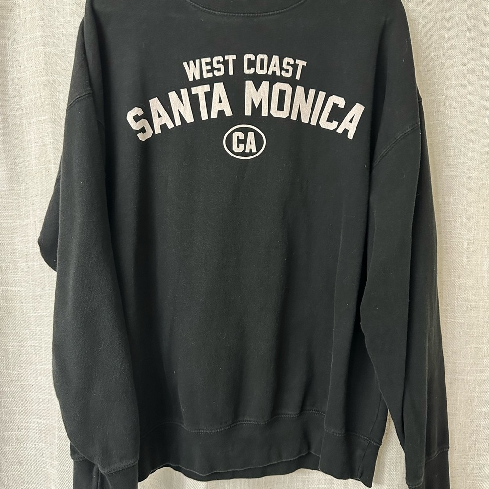Black Santa Monica Crewneck Sweater